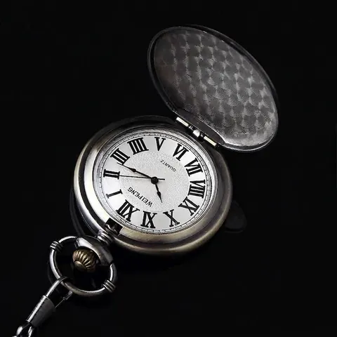 Βίντατζ Ρολόι Τσέπης Quartz με Ρωμαϊκούς Αριθμούς Θέμα The Greatest Dad Grandpa Ρετρό Κράμα Αλυσίδα Ρολόι Κολιέ Δώρο για την Ημέρα του Πατέρα