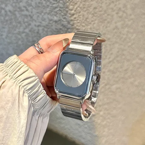 GUOU Montre à Quartz Carrée pour Femmes Luxe Mode Bracelet en Acier Allié Montre-Bracelet Étanche Minimaliste avec Boîte Cadeau