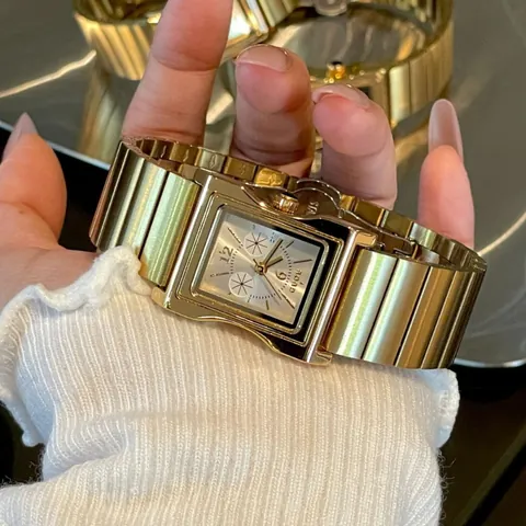 Reloj de Cuarzo Cuadrado Vintage para Mujer GUOU Correa de Acero Inoxidable Dorado Elegante Nicho Moda de Lujo Reloj de Pulsera Impermeable