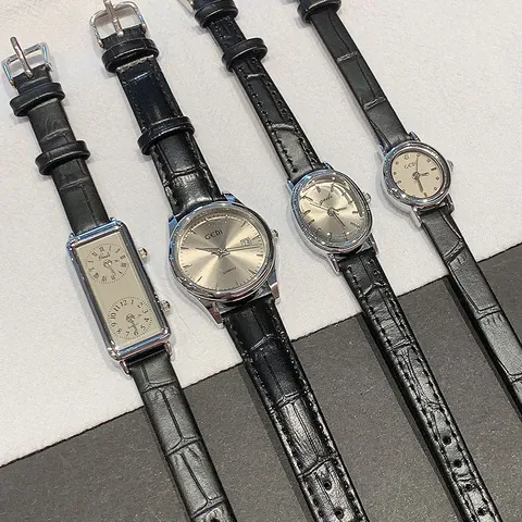 Γυναικείο Μινιμαλιστικό Ρολόι Quartz Gedi Μάρκα Κάσα από Κράμα Λουράκι από Δέρμα Κροκόδειλου Ρετρό Casual Γυναικείο Ρολόι Χειρός
