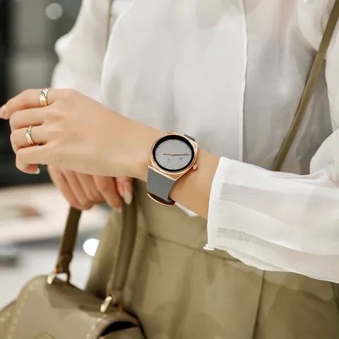 Minimalist Fashion Quartz Watch For Men Women Couple Waterproof Small Dial Silicone Strap Sports Wristwatch Calendar Analog Watch