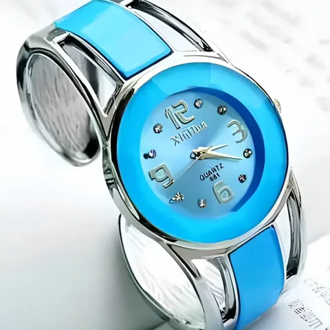 Orologio da Uomo Xinhua al Quarzo a Polsino in Lega con Strass Geometrico per Affari Casual Abbigliamento Quotidiano Gioielli