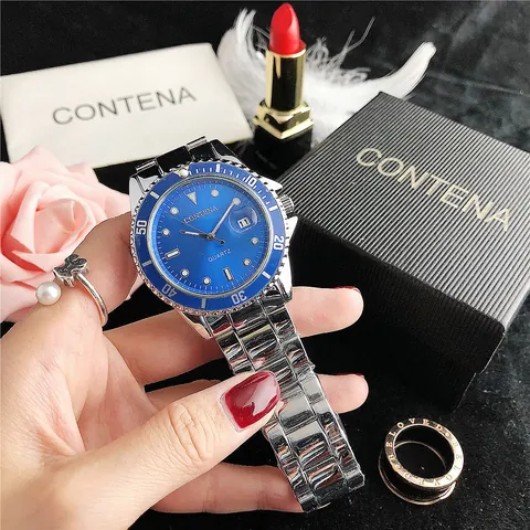 Business Luxury Quartz Watch for Men Women Analog Calendar Display Alloy Stainless Steel Fashion Watch Couple Wristwatch