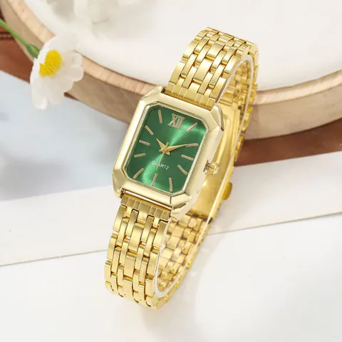 Women Luxury Rectangular Quartz Watch Fashion Stainless Steel Band Casual Analog Wristwatch For Ladies Party Accessories
