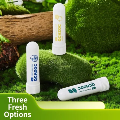 QCHZOC Essential Oil Nasal Inhaler Refreshing Energy Stick Portable Mint Cool Aromatherapy For Students Drivers Focus Aid