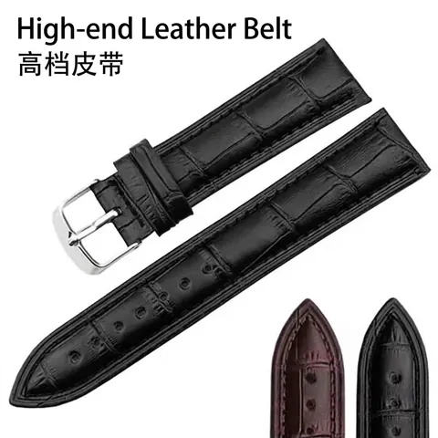 Bracelet de Montre Universel en Cuir PU Motif Crocodile Grain de Bambou Pour Hommes Femmes 12 14 16 18 20 22mm