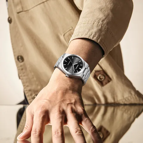 KIMSDUN Men Luxury Business Quartz Watch Stainless Steel Band Luminous Waterproof Calendar Date Wristwatch Fashion Male Gift