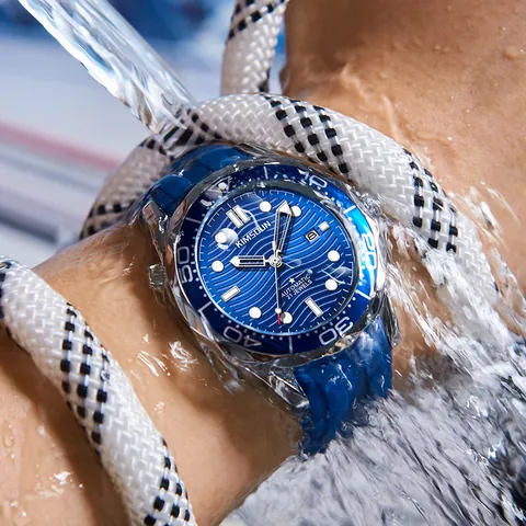 KIMSDUN Automatic Mechanical Watch for Men Diving Style Waterproof Luminous Date Silicone Band Luxury Sport Wristwatch