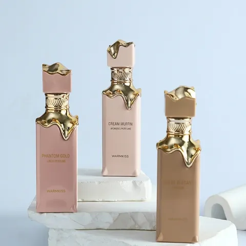 WARMKISS Αραβικό Στυλ Eau De Parfum Σπρέι Μεγάλης Διάρκειας για Γυναίκες και Άνδρες Cream Muffin Phantom Gold Gilded Elegant Άρωμα Μέσης Ανατολής