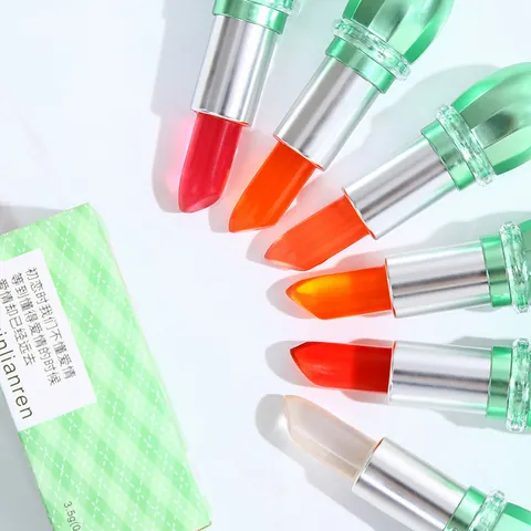 Aloe Vera Temperature Color Changing Lipstick Moisturizing Hydrating Lip Balm Jelly Texture Long Lasting Lip Care For Women Makeup