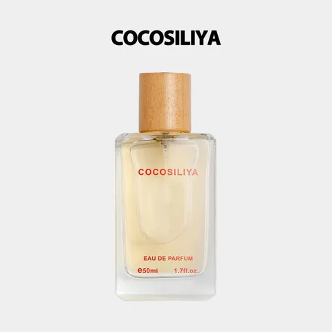 COCOSILIYA Profumo da Uomo Note Legnose Lunga Durata Eau De Parfum 50ml Bottiglia in Vetro Tappo Venatura Legno Fragranza Uomo