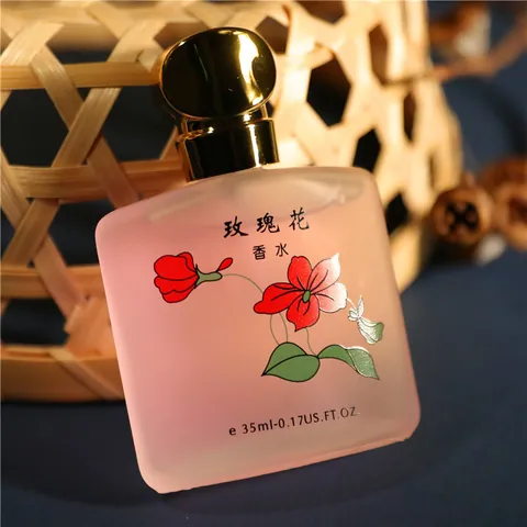 Profumo Fresco all'Osmanto Rosa Gelsomino per Uomo Donna Fragranza Floreale a Lunga Durata Flacone in Vetro Satinato Portatile Regalo Elegante