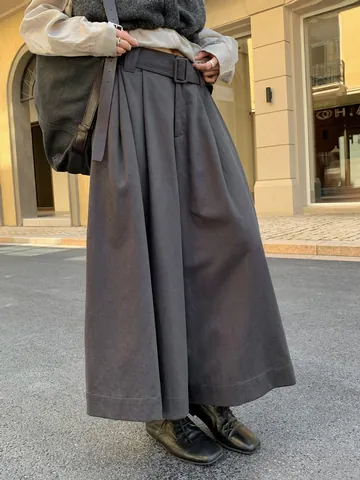 Dames Hoge Taille Wijde Pijp Ingekort Broek Basic Tencel Katoen Drape Casual Enkellange Broek Voor Kantoor Dagelijks Minimalistisch