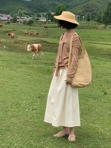 Dames High Waist Culottes Wijde Pijpen Cropped Broek Met Riem Effen Kleur Katoenmix Japanse Minimalistische Casual Broek