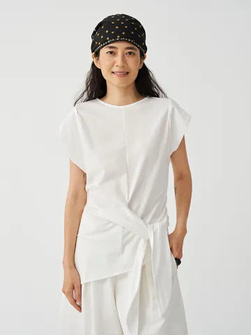 Women Minimalist Irregular Flutter Sleeve Lace-Up Knit T-Shirt Casual Solid Color Sleeveless Top