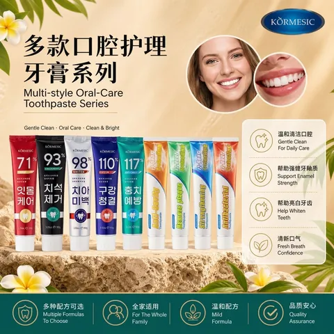 Pasta de Dientes KORMESIC para el Cuidado Bucal Aliento Fresco Blanqueamiento Dental Limpieza Profunda Eliminación de Sarro