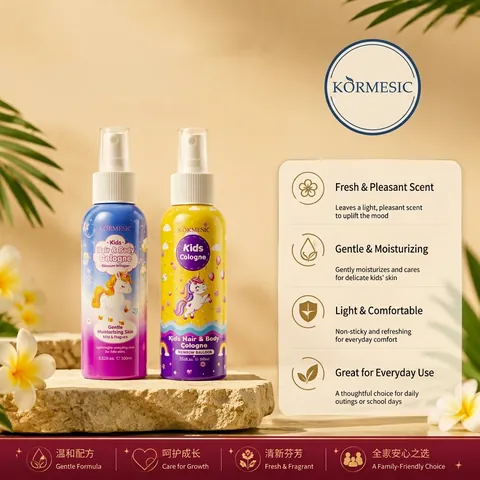 KORMESIC Kids Hair And Body Cologne Fragrance Spray Long Lasting Refreshing Scent For Children Boys Girls Gentle Formula
