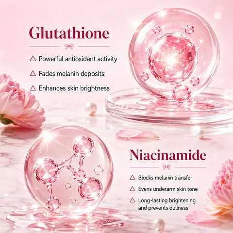 KORMESIC Glutathione Underarm Brightening Cream Niacinamide Moisturizing Smoothing Dark Spot Remover Skin Care For Women