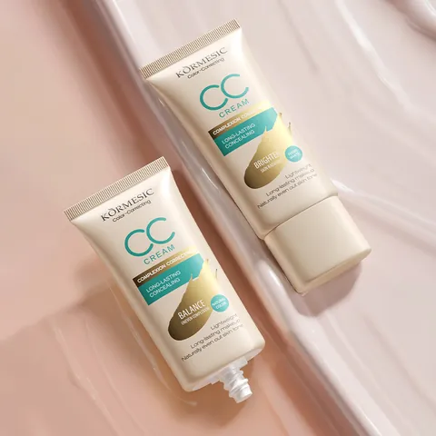 KORMESIC Color Correcting CC Cream Lightweight Natural Concealing Long Lasting Moisturizing Brightening Face Makeup
