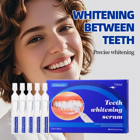 KORMESIC Suero Blanqueador De Dientes Esencia En Ampolla Para Eliminar Manchas De Te Cafe Cuidado Bucal Para Mujeres Hombres Cuidado Dental Portatil