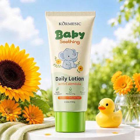KORMESIC Baby Beruhigende Tageslotion Mit Calendula-Extrakt Sanfte Feuchtigkeitsspendende Nährende Creme Für Säuglingspflege