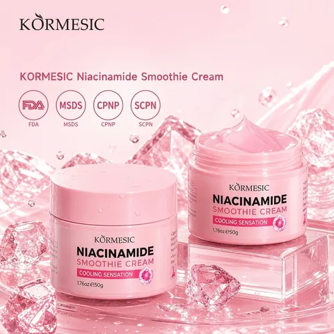KORMESIC Niacinamide Vitamin C Salicylic Acid Face Cream Cooling Sorbet Texture Moisturizing Brightening Facial Skin Care Cream