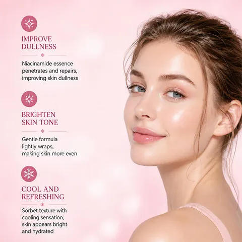KORMESIC Niacinamide Vitamin C Salicylic Acid Face Cream Cooling Sorbet Texture Moisturizing Brightening Facial Skin Care Cream