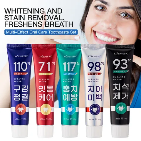KORMESIC Deep Cleaning Oral Care Toothpaste For Adults Breath Freshening Gum Care Plaque Removal Teeth Whitening Daily Hygiene