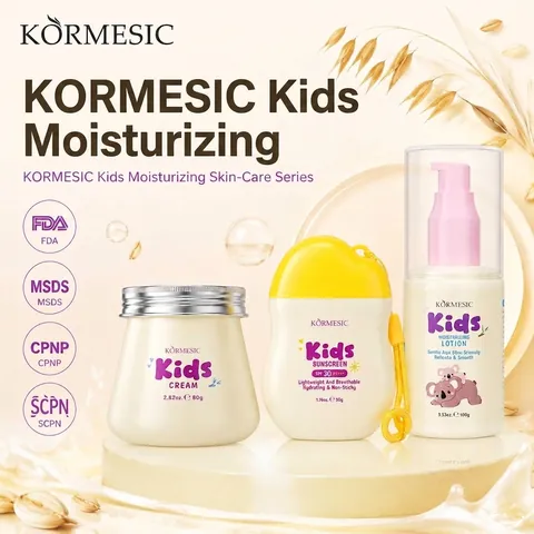 KORMESIC Crème Visage Et Lotion Hydratante pour Enfants SPF 30 Protection UV Écran Solaire Hydratant Doux pour Bébés Tout-Petits