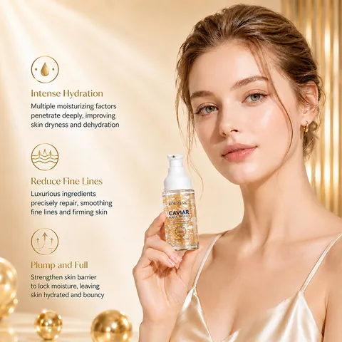 KORMESIC Caviar Black Truffle Face Serum Anti-Aging Firming Nourishing Facial Essence For Daily Skin Care Women Men