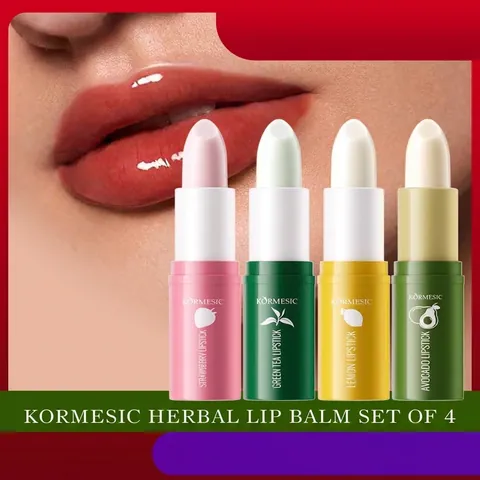 KORMESIC Botanical Herbal Lip Balm Moisturizing Repairing Lipstick For Women Dry Cracked Lip Care Hydrating Soothing Formula Makeup Daily Use