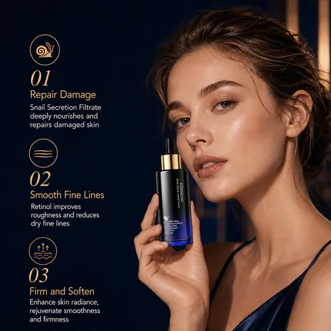 KORMESIC Black Snail And Retinol Face Serum And Cream For Repairing Smoothing Skin Firming Anti Aging Facial Care Women Beauty