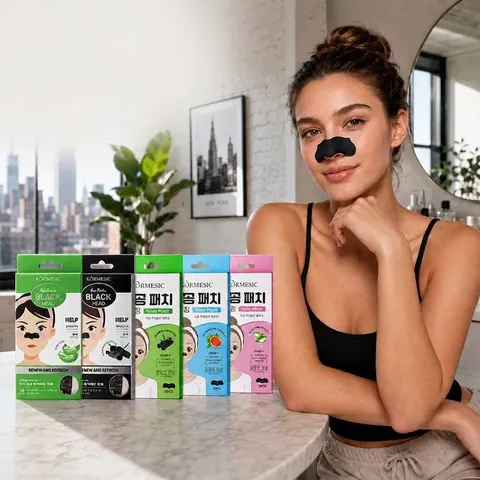 KORMESIC Cartoon Character Nose Strips For Blackhead Removal Deep Pore Cleaning Non-woven Fabric Nasal Membrane Skincare