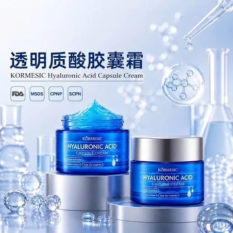 KORMESIC Hyaluronic Acid Capsule Face Cream For Smooth Skin Moisturizing And Hydrating Face Care Cream For Women And Men