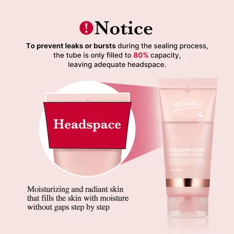 POP MODERN.C Mascarilla Envolvente Nocturna de Colágeno Hidratación Profunda Reafirmante Mascarilla de Noche Con Juego de Cepillo de Silicona