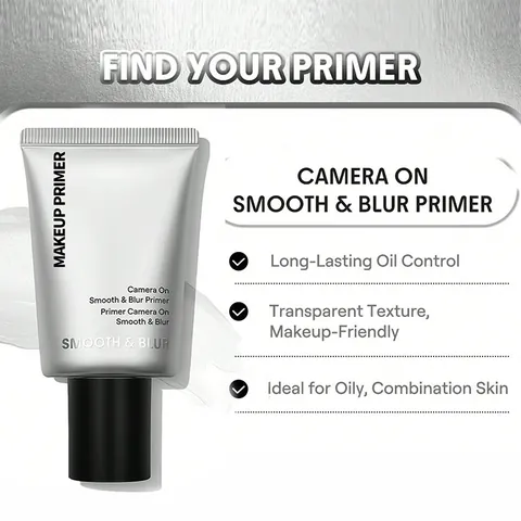 Long-Lasting Matte Face Makeup Primer Smooth Pore Blur Invisible Oil Control Moisturizing Base For Oily Sensitive Skin Women