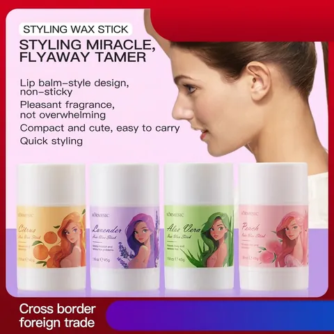 KORMESIC Stick di Cera per Capelli da Donna Stick per Domare i Capelli Ribelli Non Grasso Stick di Cera per lo Styling a Lunga Durata