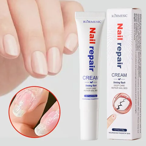 KORMESIC Crema Riparatrice per Unghie Professionale Trattamento Nutriente per Unghie Danneggiate Cuticola Lisciante Cura delle Mani