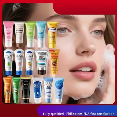 KORMESIC Gesichtsreiniger Feuchtigkeitsspendend Sanfte Tiefenreinigung Gesichtswaschmittel Für Alle Hauttypen Sakura Aloe Papaya Milchreiniger