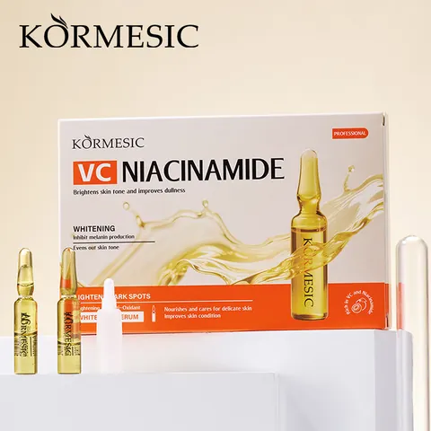 KORMESIC Facial Serum Ampoule Set Vitamin C Niacinamide Whitening Brightening Collagen Anti Wrinkle Face Repair Essence
