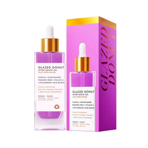 Glazed Donut Huile Après-Rasage Huile Corporelle de Luxe Apaisante Hydratante Sérum de Réparation de Rasage Pour Irritation Cutanée Niacinamide Vitamine E