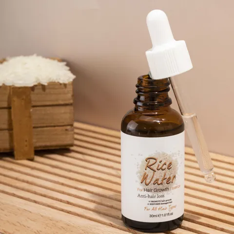 Rice Water Hair Growth Serum Anti Hair Loss Essential Oil Nourishing Scalp Treatment For Damaged Hair All Hair Types