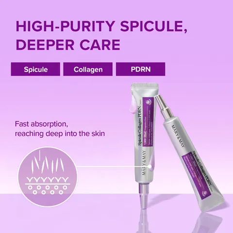 Mary May Spicule Collagen PDRN Cream Face Moisturizer For Skin Repair Deep Care Copper Peptide Balm Whipped Texture Cream