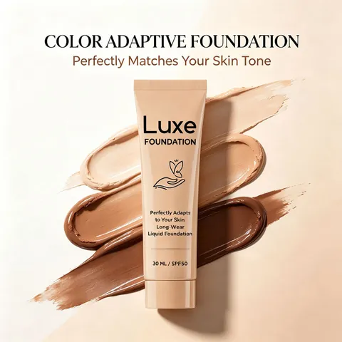 Color Changing Foundation SPF50 Long Wear Liquid Foundation Moisturizing Color Correcting Face Makeup Base For Women