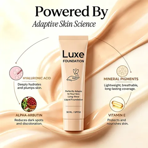 Color Changing Foundation SPF50 Long Wear Liquid Foundation Moisturizing Color Correcting Face Makeup Base For Women