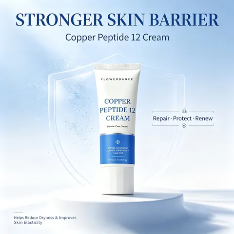 Copper Peptide 12 Barrier Repair Face Cream Moisturizing Anti Wrinkle Firming Skin Care Smoothing Facial Moisturizer