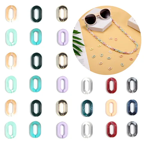 Acryl Schakels U-vormige Open Ringen DIY Handgemaakte Sieraden Accessoires Voor Telefoonkettingen Kettingen Sieraden Maken Componenten
