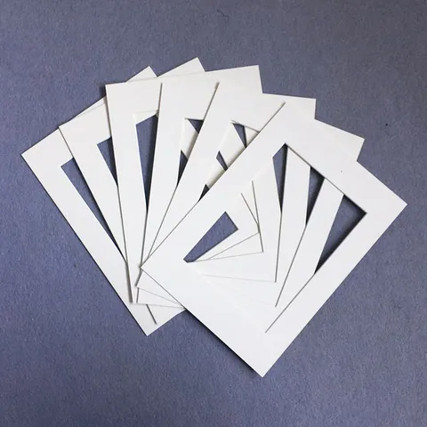 Paspartú Moderno Minimalista de Un Milímetro de Grosor para Marcos de Fotos Precortado y Sin Cortar Decoración Hogar