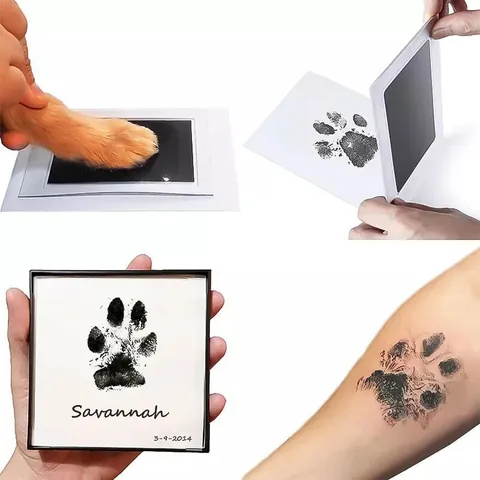 Clean-Touch Ink Pad For Baby Handprint And Footprint Memorial Keepsake Kit Mess-Free Pet Paw Print Stamp Kit