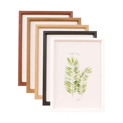 Marco de Fotos Moderno Minimalista Biselado de Tablero Artificial para Decoración de Mesa y Pared de Hogar y Oficina